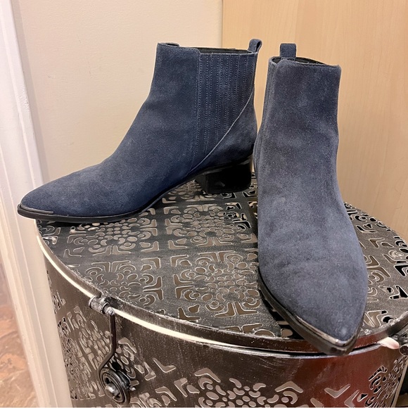 MARC FISHER Blue Suede Boots - Picture 5 of 5